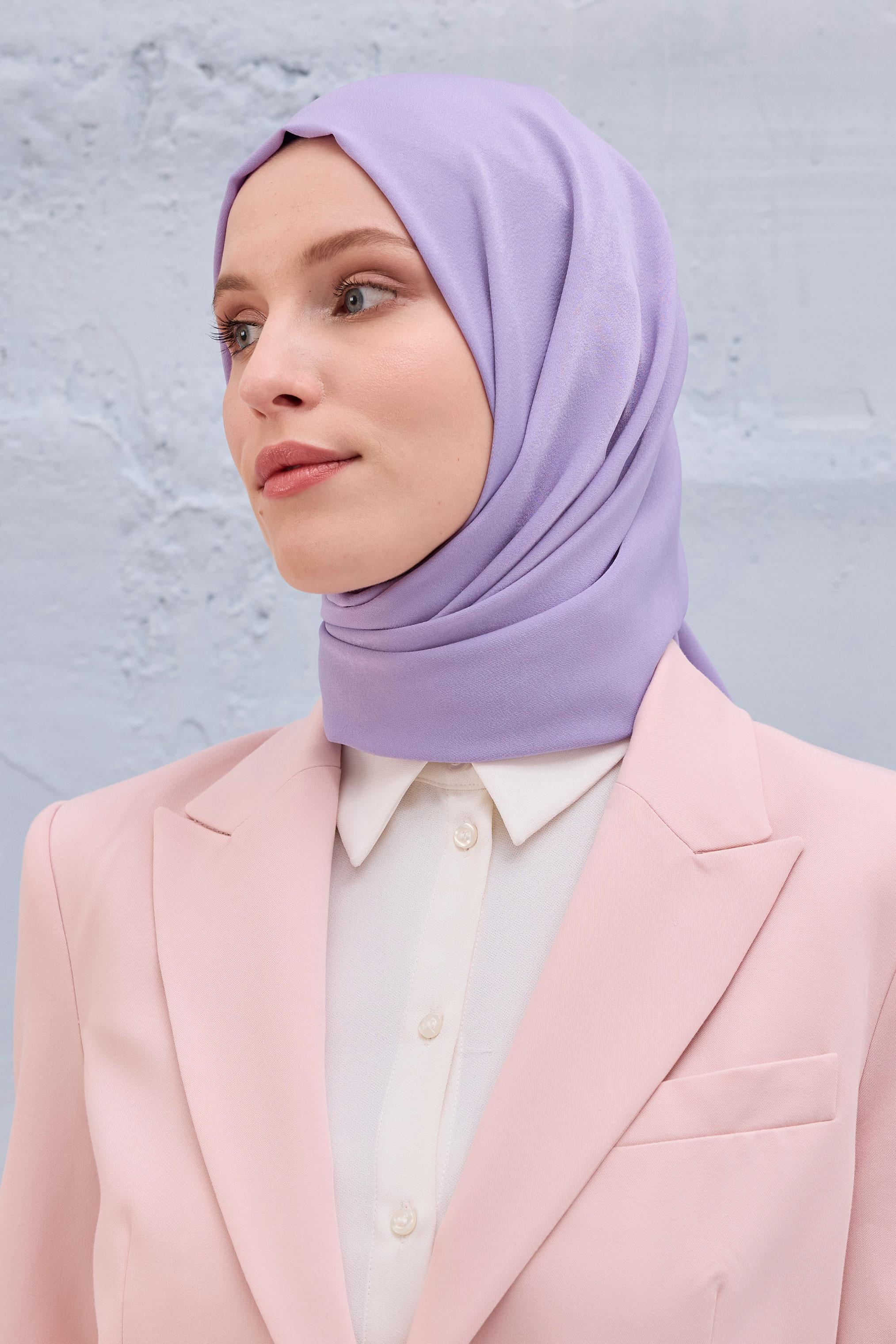 DÜZ PREMİUM ŞAL LİLA