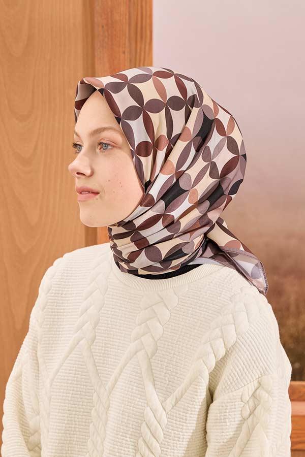 STAR TWİLL EŞARP KAHVERENGİ