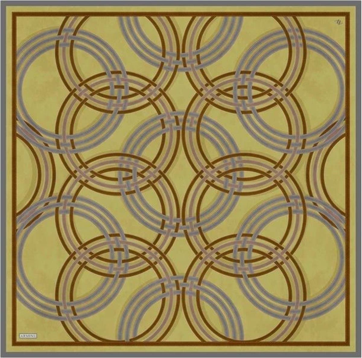 Armine Desenli Saf İpek Sura Eşarp 9333-56