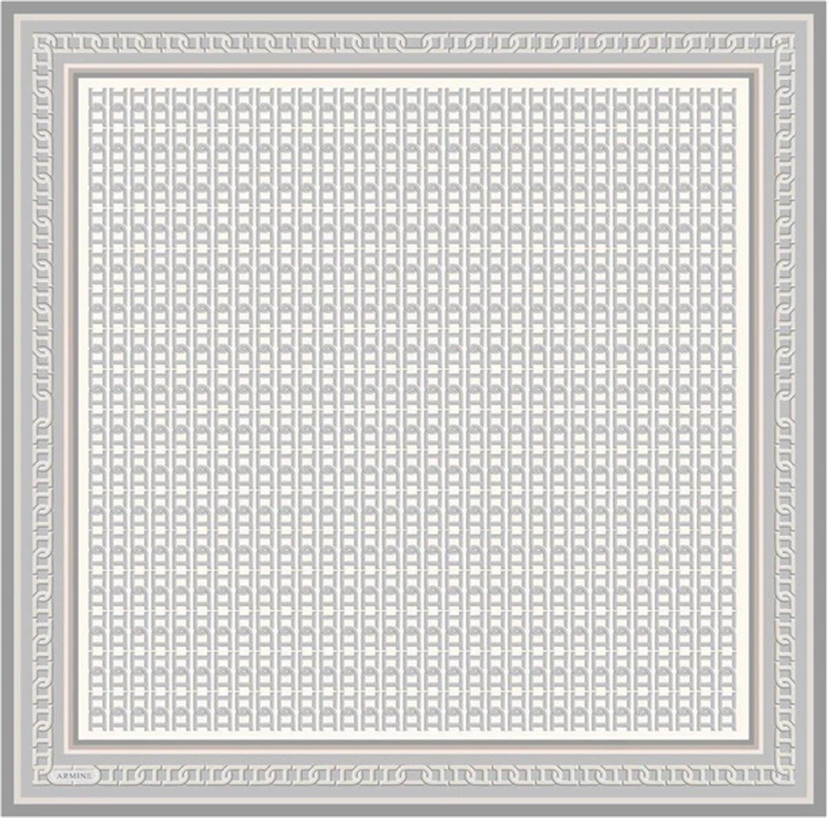 Armine Desenli Saf İpek Twill Eşarp 9301--83