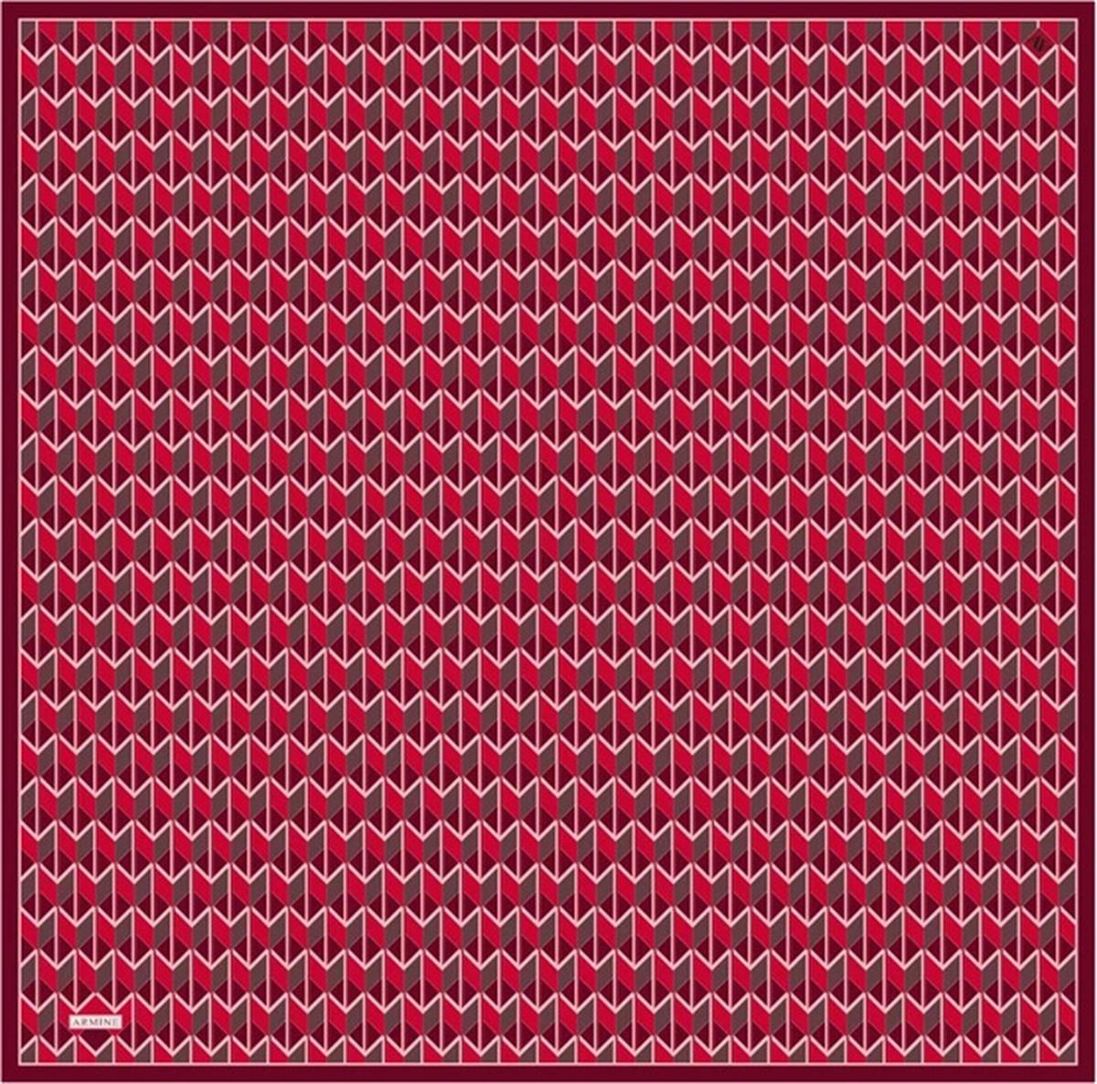 Armine Desenli Saf İpek Twill Eşarp 9309--85