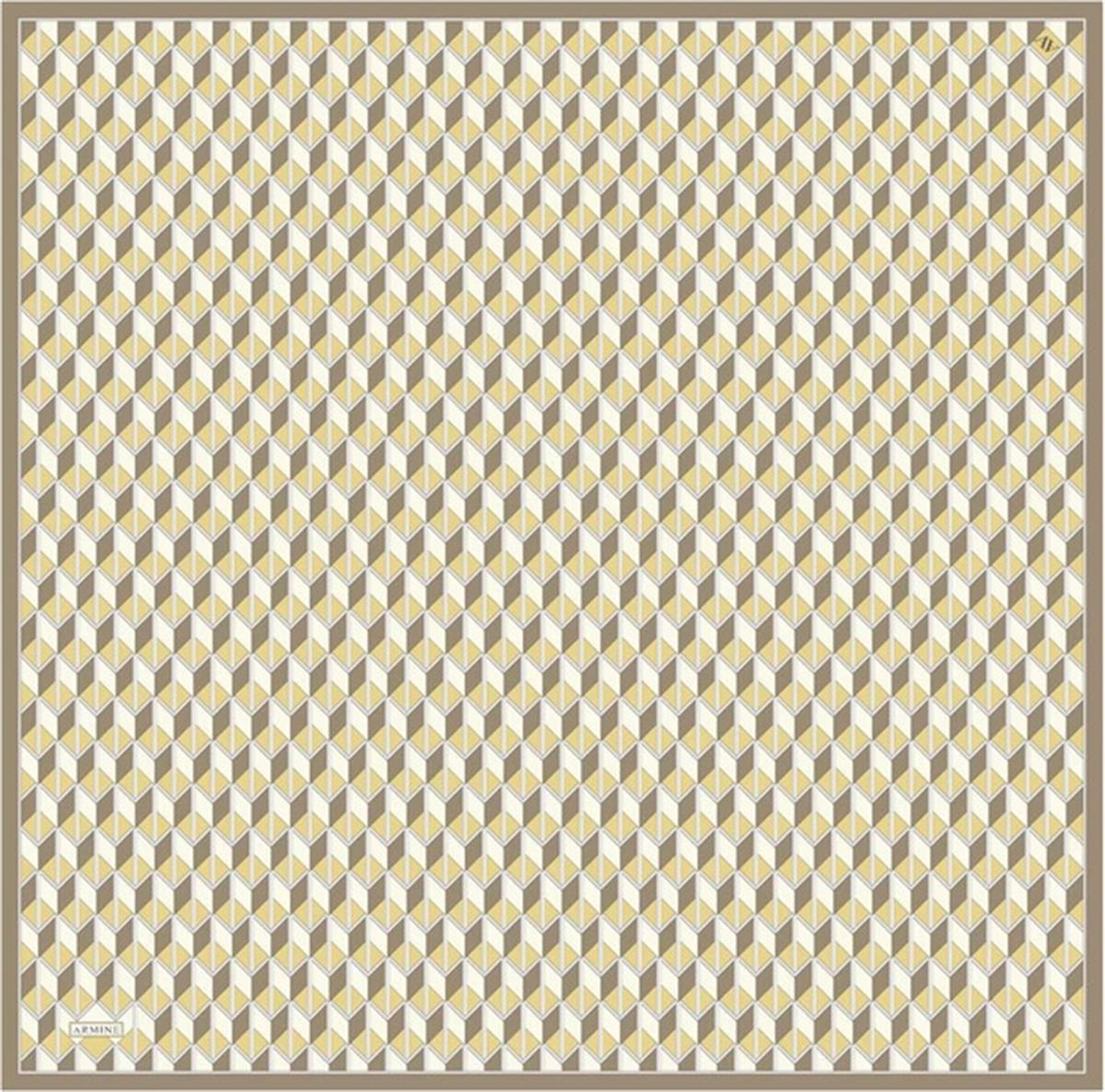 Armine Desenli Saf İpek Twill Eşarp 9309--33