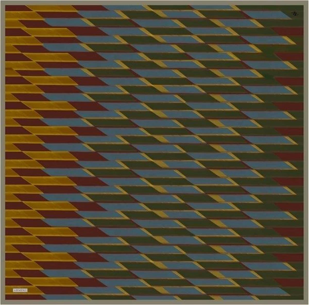 Armine Desenli Saf İpek Twill Eşarp 9325--21
