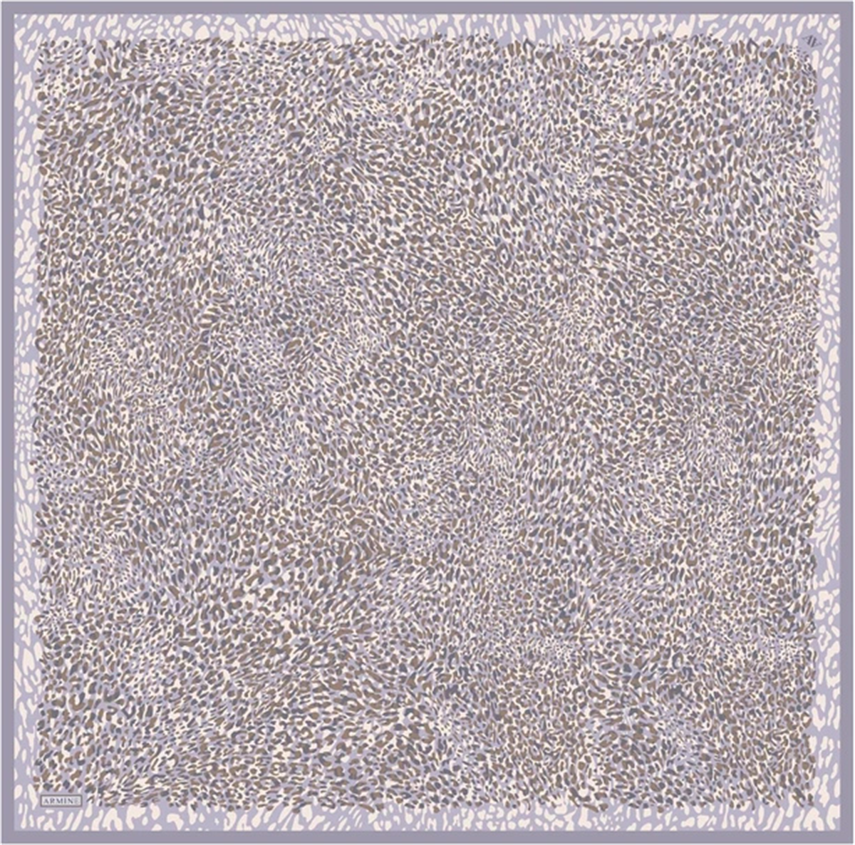 Armine Desenli Saf İpek Twill Eşarp 9352--04