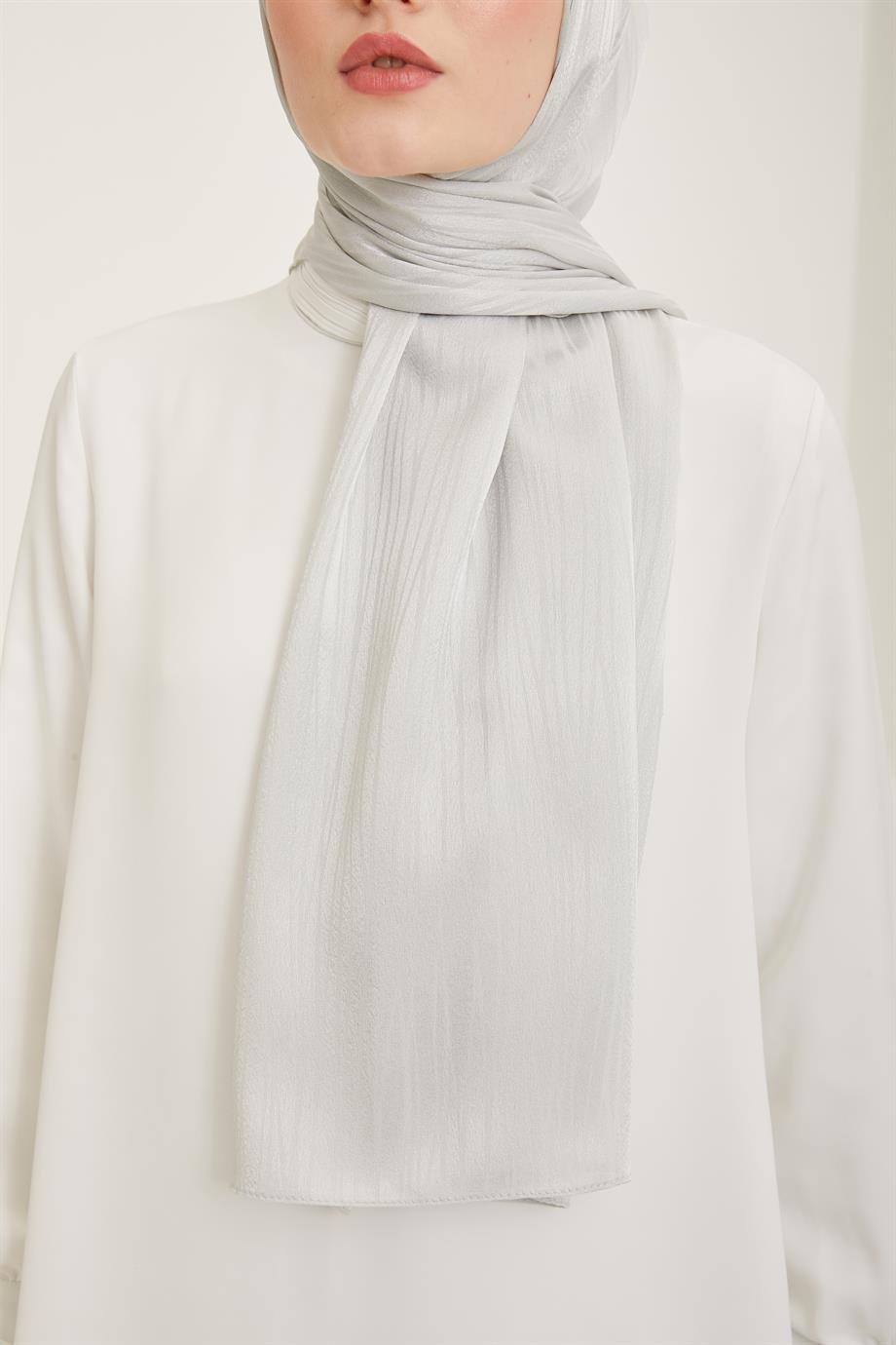 ARMİNE TREND Açık Gri Polyester Şal-21199