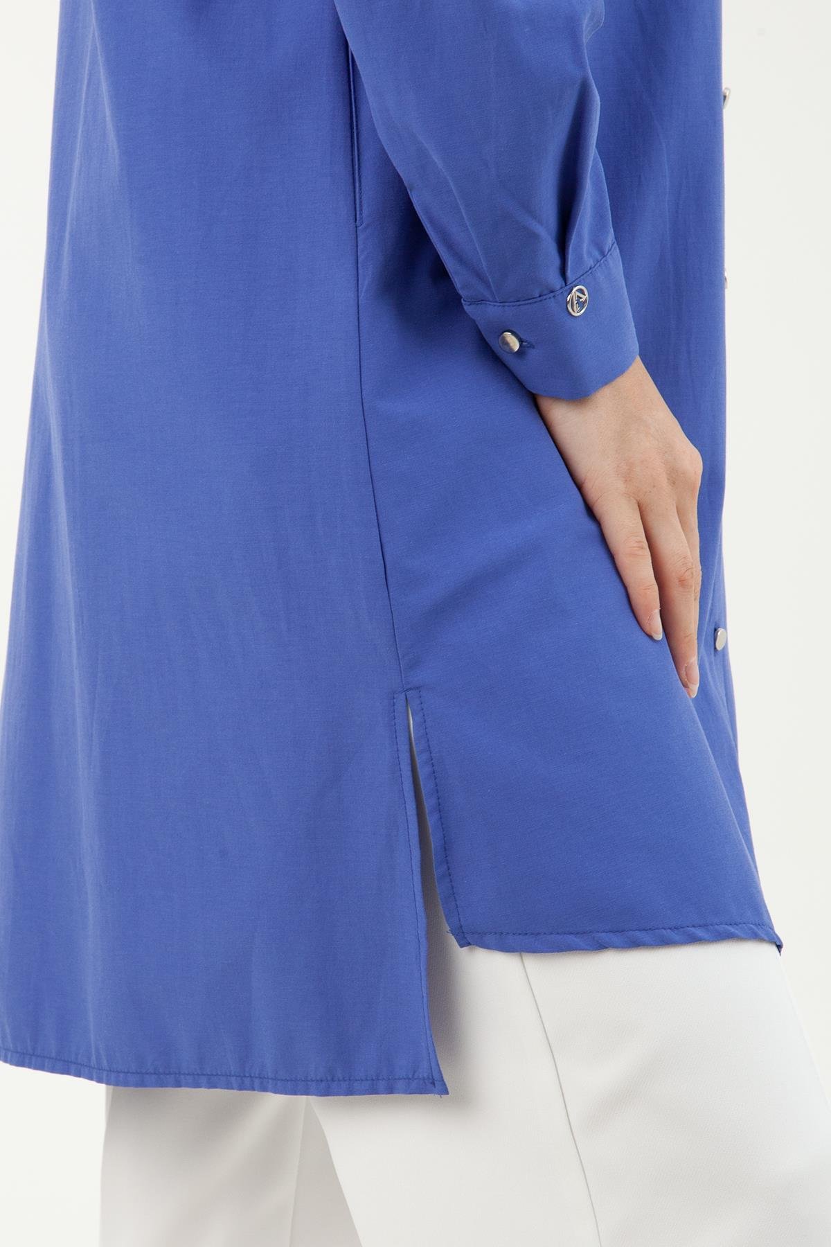 ARMİNE TREND Cebi Taş Detaylı Tunik-Saks 23YT441