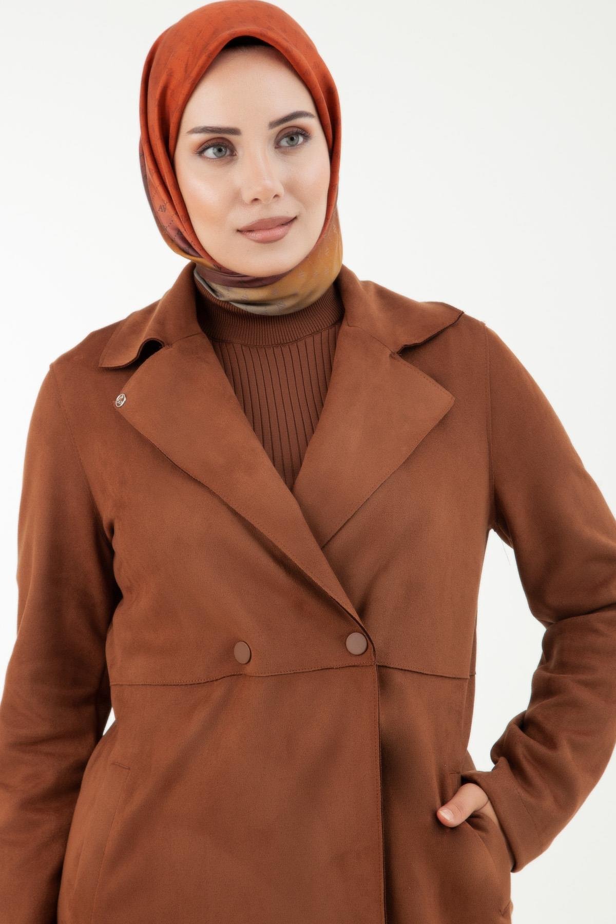 ARMİNE TREND Çıtçıt Detaylı Cepli Giy Çık-Taba 23KT533