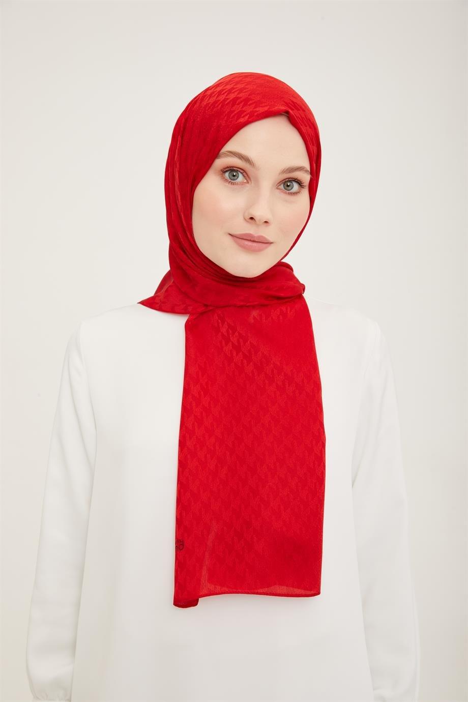 ARMİNE TREND Fuşya Polyester Şal-21226