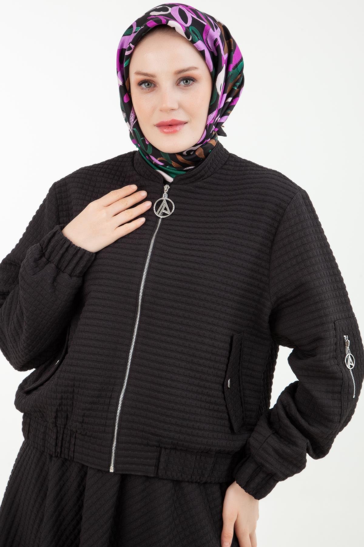 ARMİNE TREND Kapitone Kumaş Etekli Takım 23KT640