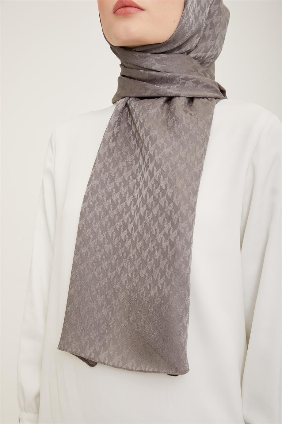 ARMİNE TREND Koyu Gri Polyester Şal-22006