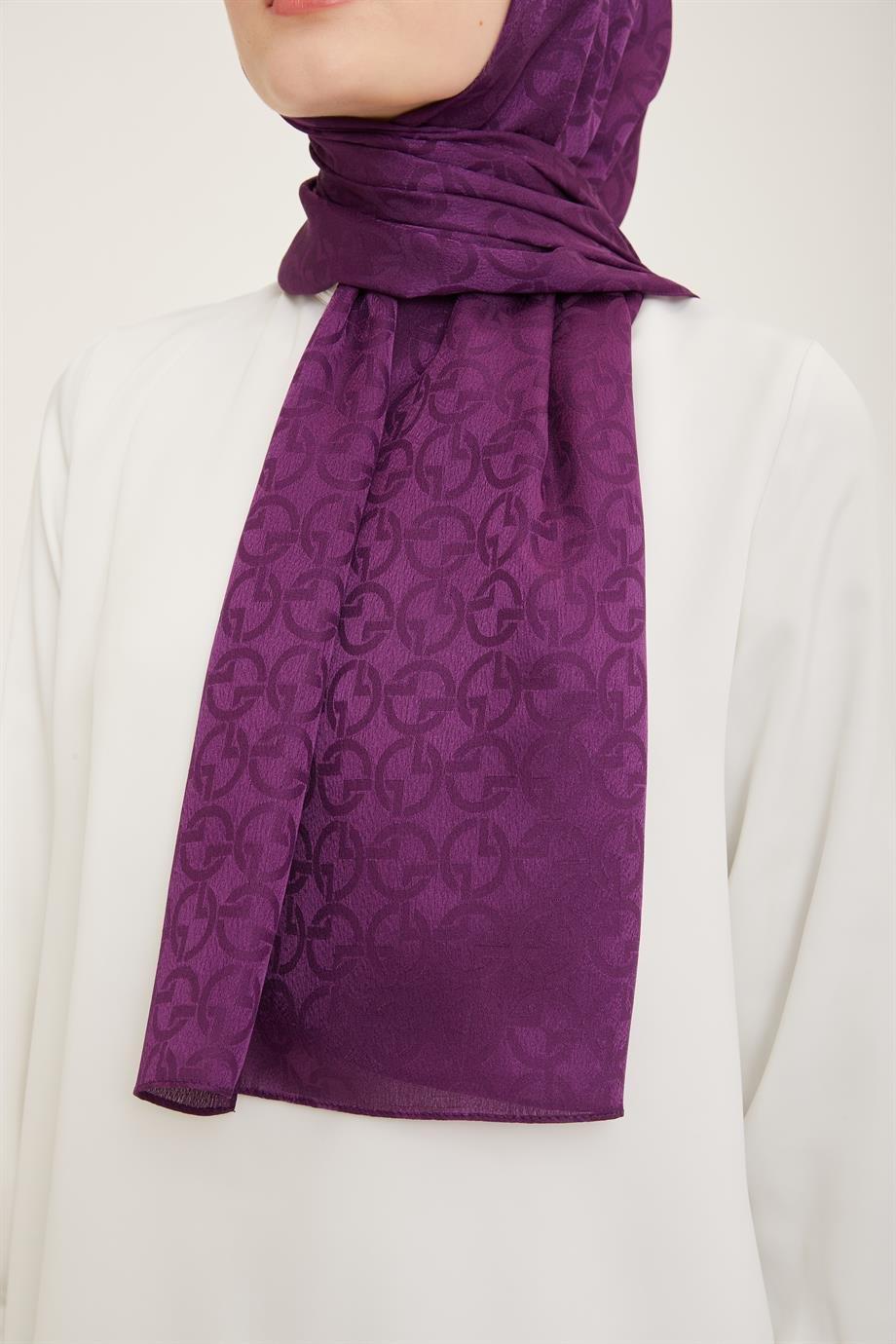 ARMİNE TREND Mor Polyester Şal-21086