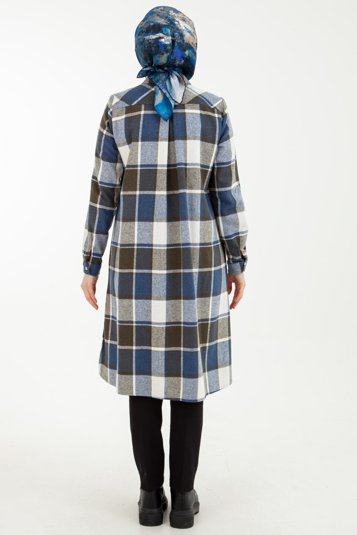 ARMİNE TREND Oduncu Model Tunik-Lacivert 23KT410