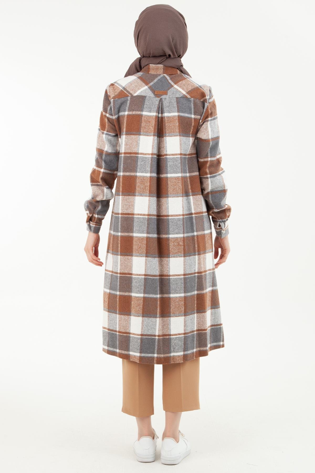 ARMİNE TREND Oduncu Model Tunik-Taba 23KT410