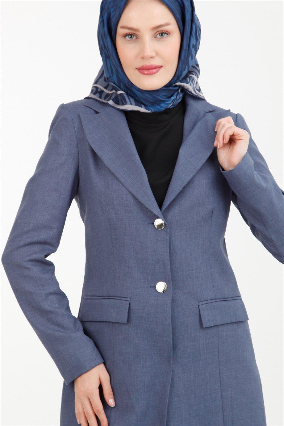 ARMİNE TREND Pantolon Ceketli Takım 22KT610-İndigo