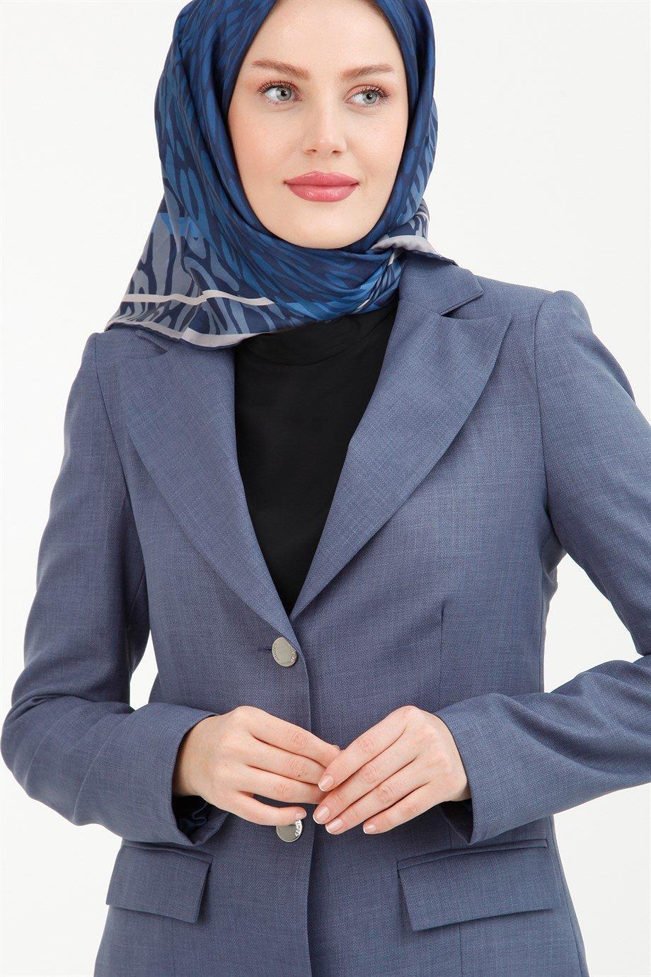 ARMİNE TREND Pantolon Ceketli Takım 22KT610-İndigo