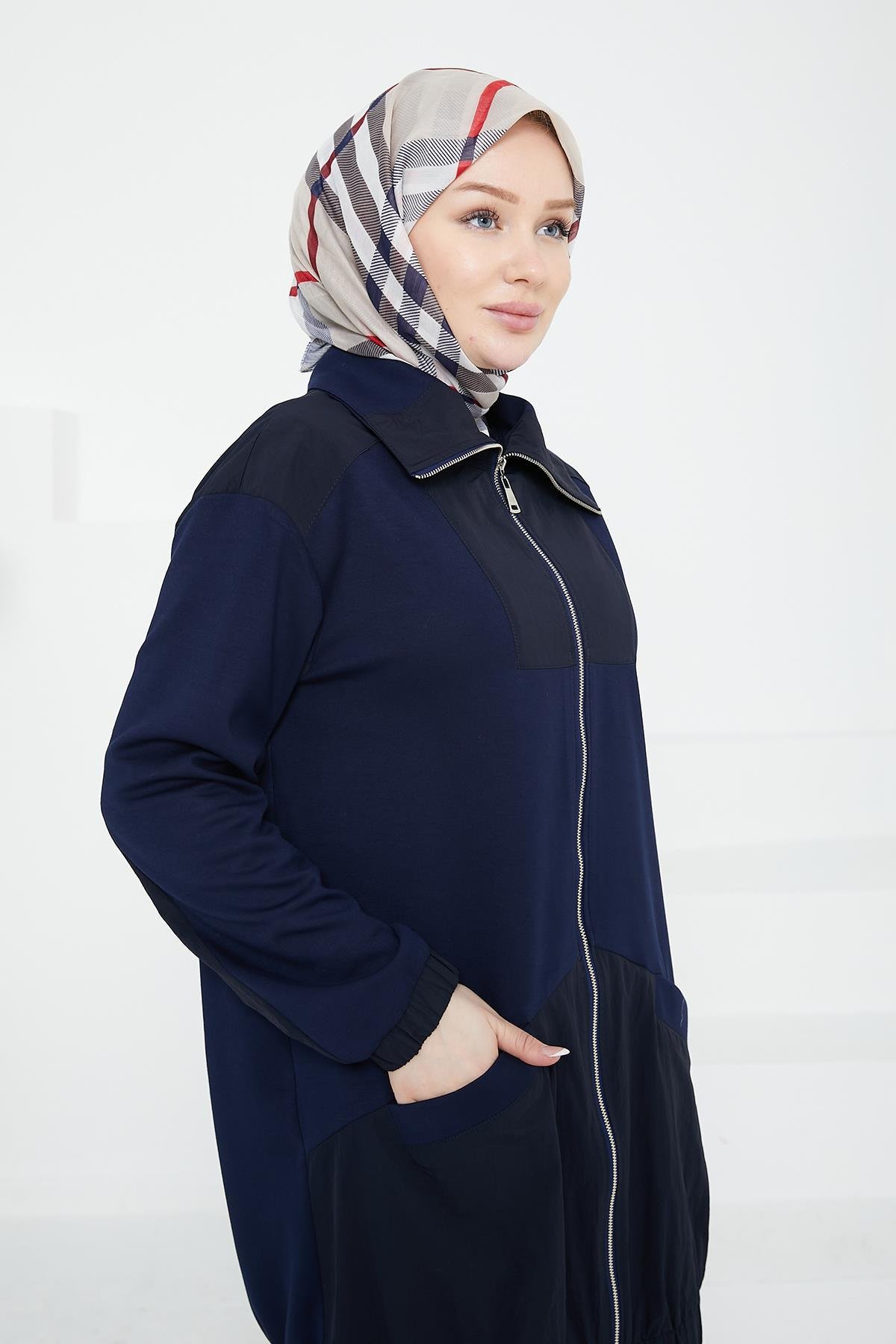 ARMİNE TREND Pantolonlu İkili Takım-Lacivert 24KT635
