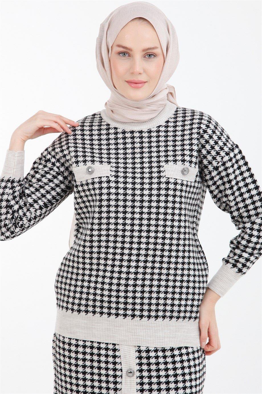 ARMİNE TREND Takım 22KD4214-Taş