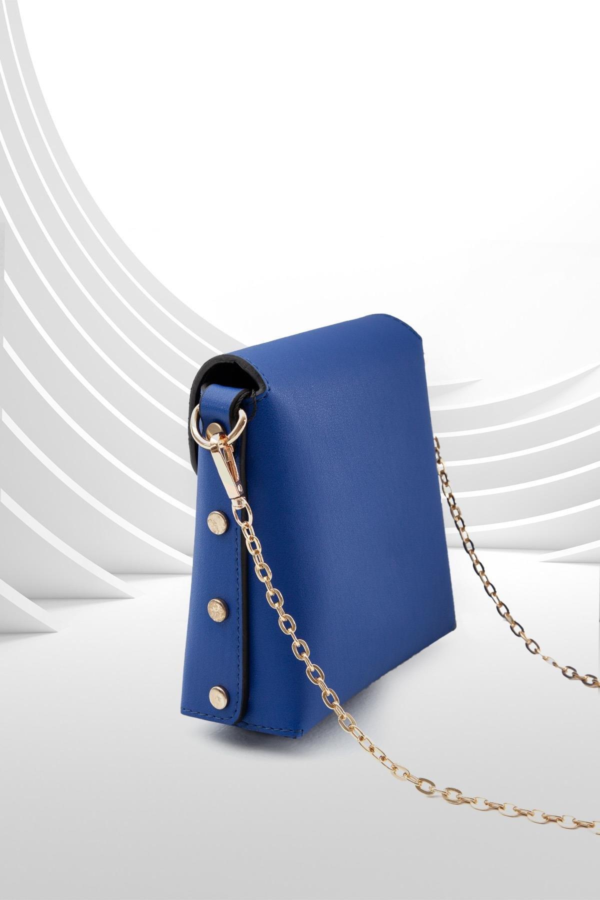 ARMİNE TREND Zincir Askılı Çıtçıtlı Çanta-Saks 23AC023