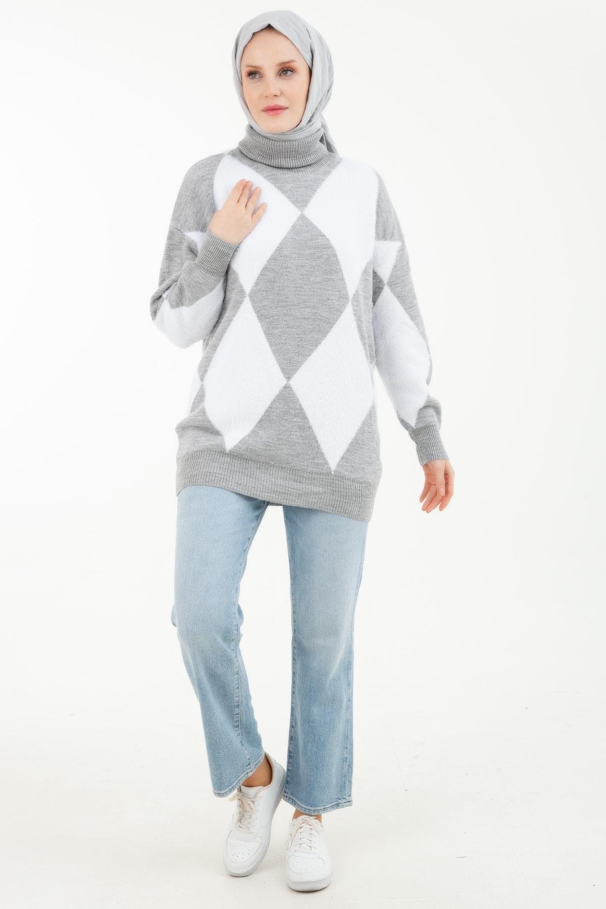 Armine Tunik 22KD4235-Gri