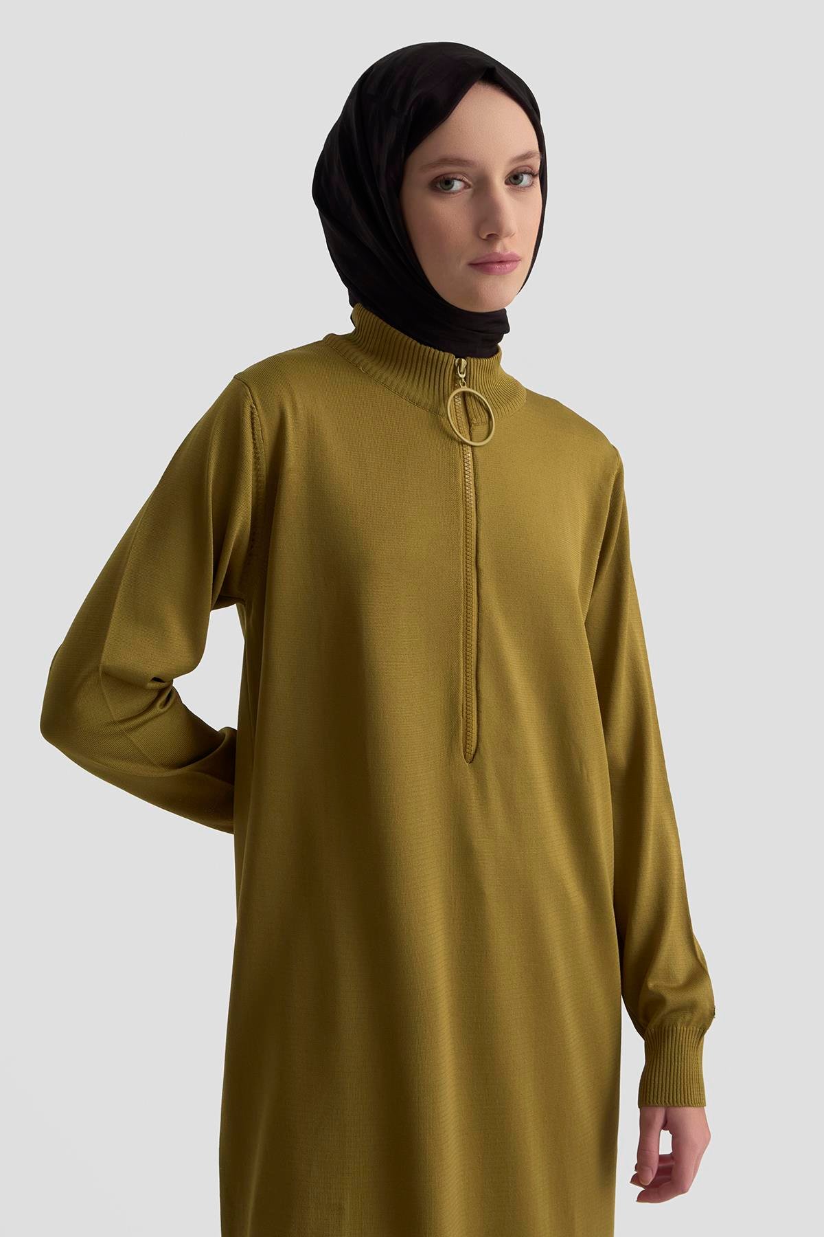 Armine Trend Yağ Yeşili Tunik 25YTD4113