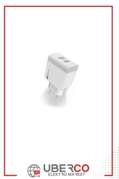 001 888 100002 00 002'li USB Şarj Adaptör 2,4A2li USB Şarj Adaptör 2,4A | MUTLUSAN{ubercoelektromarket}