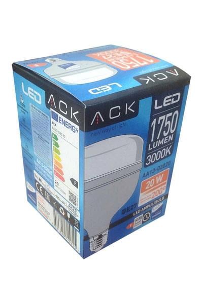 ACK AA13-02020 20W E27 3000K Günışığı T80 Led Ampul