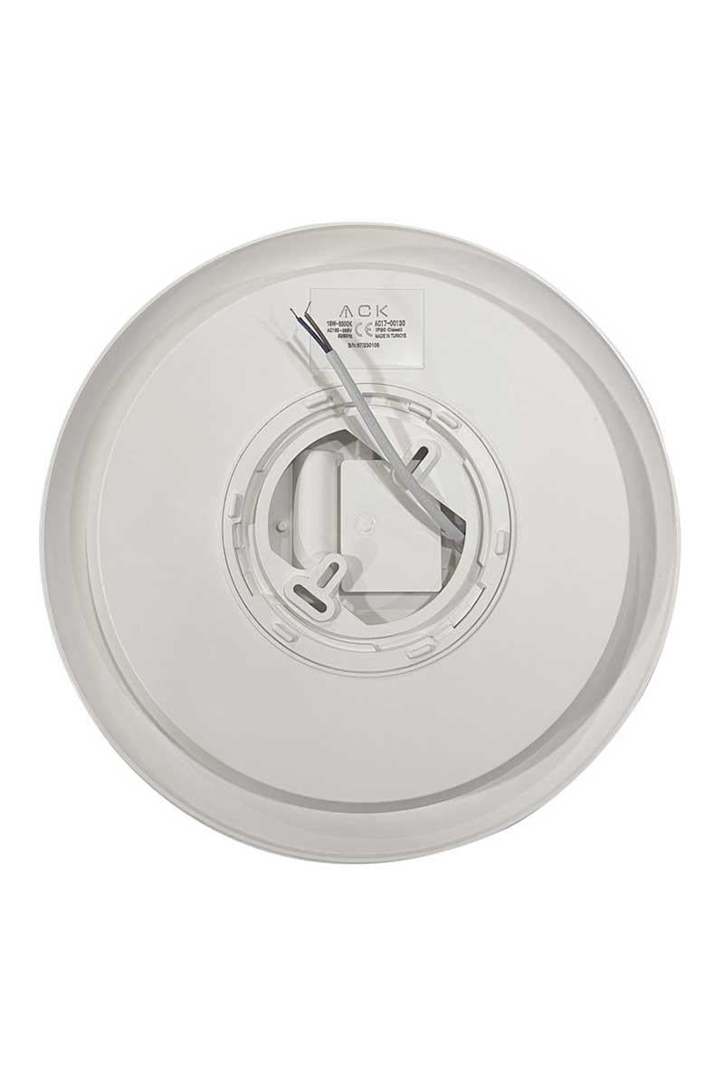 ACK AC17-00100 3000K Günışığı 18W Beyaz Kasa Sensörlü Led Tavan Armatürü