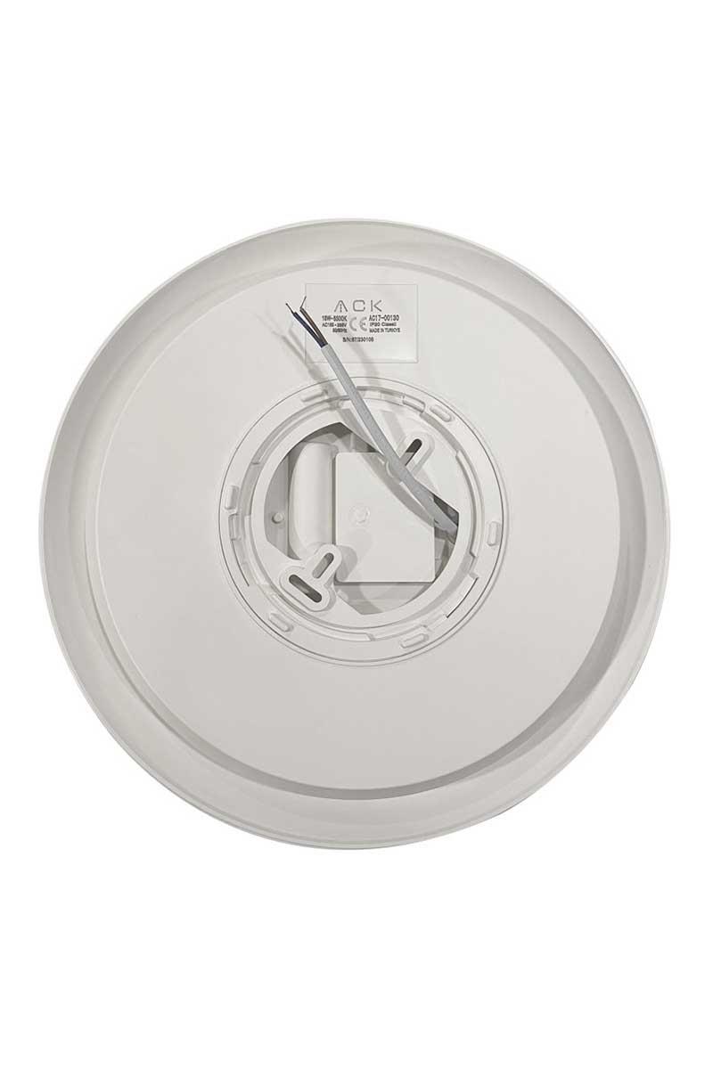 ACK AC17-00100 3000K Günışığı 18W Beyaz Kasa Sensörlü Led Tavan Armatürü