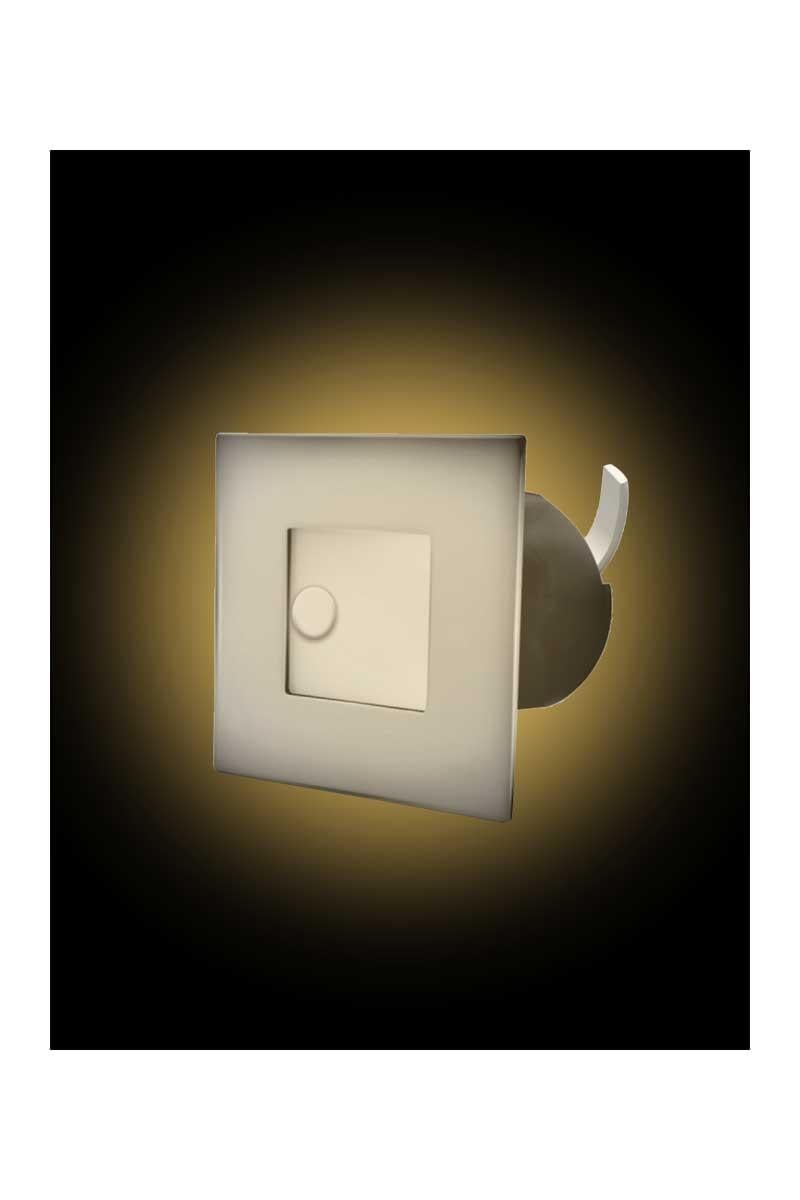 ACK AH07-00804 0.84W 3000K Günışığı Sensörlü Kare Led Merdiven ve Duvar Armatürü