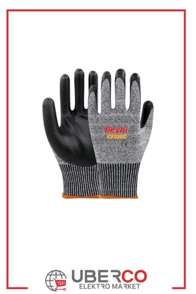 KNSVW129 10-CT-BY-SYBeybi CF510C Köpük Nitril Kaplı Kesilmeye Dirençli Eldiven Beyaz\Siyah - NO: 10 - ÇiftBeybi CF510C Köpük Nitril Kaplı Kesilmeye Dirençli Eldiven{ubercoelektromarket}