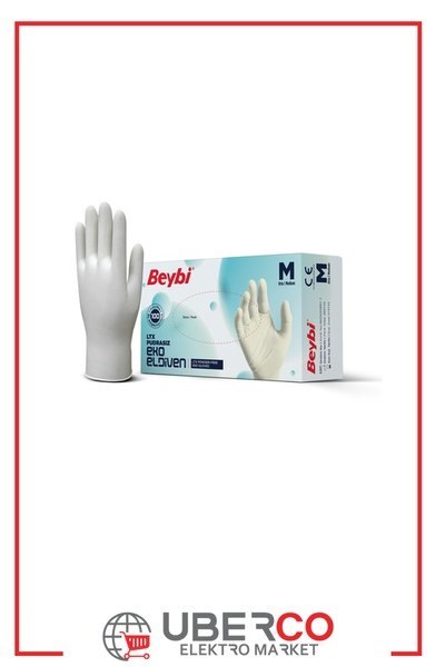 EKOPDRSZ S-KTBeybi Eko Pudrasız Lateks Eldiven - 100'lük Kutu Kutu - SBeybi Eko Pudrasız Lateks Eldiven - 100lük Kutu Kutu - S{ubercoelektromarket}