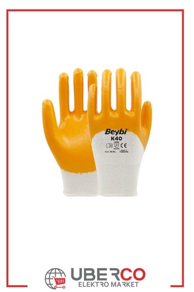 DFKNQT26 9-CT-BY-SRBeybi K40 Nitril Kaplı Pamuk ve Polyester Örgü Eldiven Beyaz\Sarı - NO: 9 - ÇiftBeybi K40 Nitril Kaplı Pamuk ve Polyester Örgü Eldiven{ubercoelektromarket}