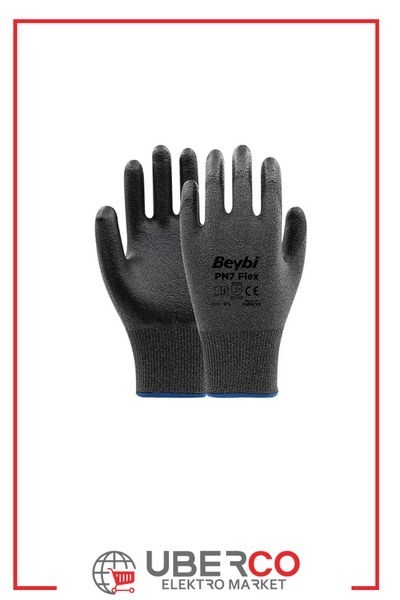 DEFKMPW8. 10-CT-GR-SYBeybi PN7 Flex Likralı İpten Örme Nitril Kaplı Eldiven NO: 10 - Çift - Gri\SiyahBeybi PN7 Flex Likralı İpten Örme Nitril Kaplı Eldiven NO: 10{ubercoelektromarket}