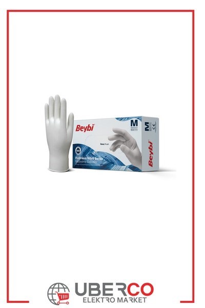 MDXDRE5CBQ S-KTBeybi Pudrasız Beyaz Nitril Muayene Eldiveni - 100'lük Kutu S - KutuBeybi Pudrasız Beyaz Nitril Muayene Eldiveni - 100lük Kutu S{ubercoelektromarket}