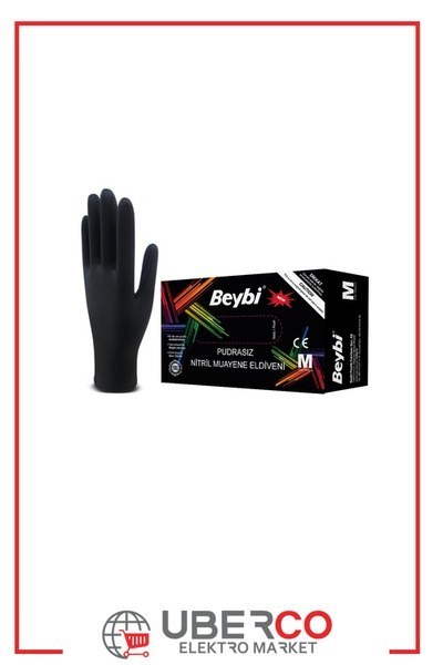 CHKNS378 XL-KTBeybi Pudrasız Siyah Nitril Muayene Eldiveni - 100'lük Kutu XL - KutuBeybi Pudrasız Siyah Nitril Muayene Eldiveni - 100lük Kutu XL{ubercoelektromarket}