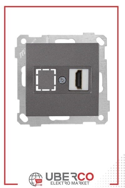 2100 457 0195Candela Mek+Tuş 1*Hdmı Priz - FümeCandela Mek+Tuş 1*Hdmı Priz - Füme | MUTLUSAN{ubercoelektromarket}