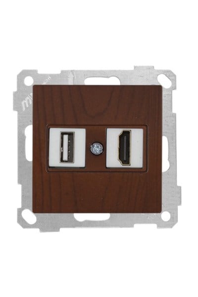 2100 459 0157Candela Mek+Tuş 1*USB/1*Hdmı Priz - CevizCandela Mek+Tuş 1*USB-1*Hdmı Priz - Ceviz | MUTLUSAN{ubercoelektromarket}