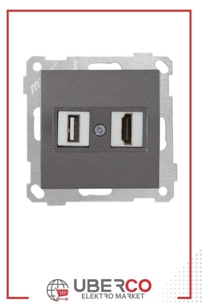 2100 459 0195Candela Mek+Tuş 1*USB/1*Hdmı Priz - FümeCandela Mek+Tuş 1*USB-1*Hdmı Priz - Füme | MUTLUSAN{ubercoelektromarket}