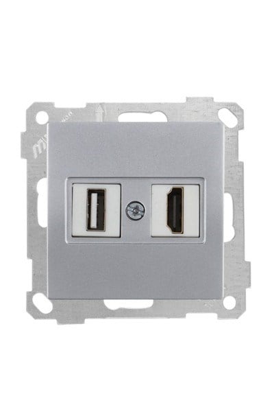 2100 459 0182Candela Mek+Tuş 1*USB/1*Hdmı Priz - İnoxCandela Mek+Tuş 1*USB-1*Hdmı Priz - İnox | MUTLUSAN{ubercoelektromarket}