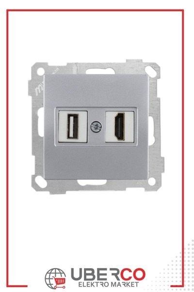2100 459 0182Candela Mek+Tuş 1*USB/1*Hdmı Priz - İnoxCandela Mek+Tuş 1*USB-1*Hdmı Priz - İnox | MUTLUSAN{ubercoelektromarket}