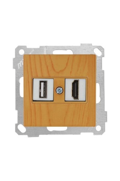 2100 459 0158Candela Mek+Tuş 1*USB/1*Hdmı Priz - MeşeCandela Mek+Tuş 1*USB-1*Hdmı Priz - Meşe | MUTLUSAN{ubercoelektromarket}