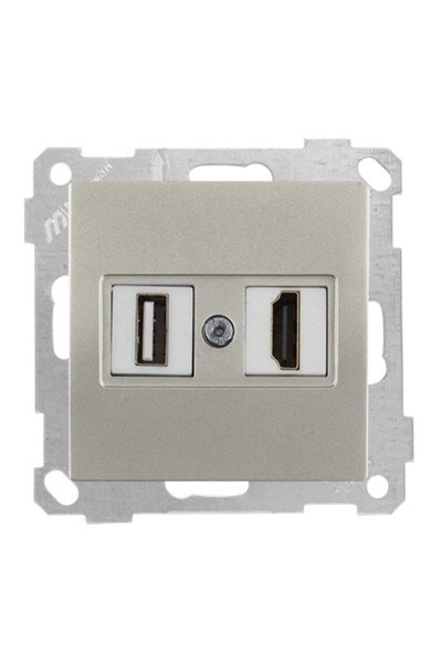 2100 459 0183Candela Mek+Tuş 1*USB/1*Hdmı Priz - TitanyumCandela Mek+Tuş 1*USB-1*Hdmı Priz - Titanyum | MUTLUSAN{ubercoelektromarket}