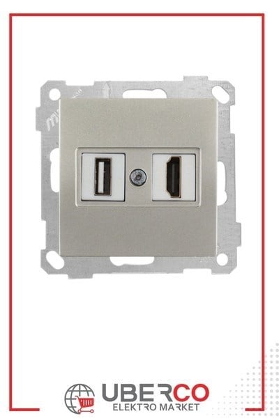 2100 459 0183Candela Mek+Tuş 1*USB/1*Hdmı Priz - TitanyumCandela Mek+Tuş 1*USB-1*Hdmı Priz - Titanyum | MUTLUSAN{ubercoelektromarket}