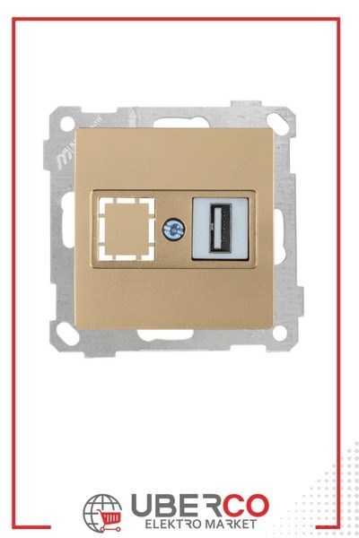 2100 455 0180Candela Mek+Tuş 1*USB Priz - Antik AltınCandela Mek+Tuş 1*USB Priz - Antik Altın | MUTLUSAN{ubercoelektromarket}