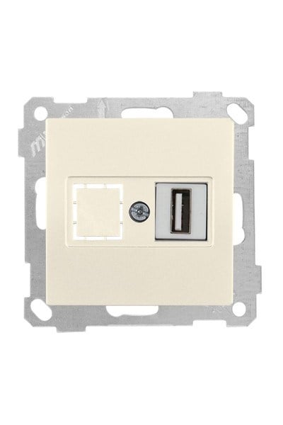 2100 455 0102Candela Mek+Tuş 1*USB Priz - KremCandela Mek+Tuş 1*USB Priz - Krem | MUTLUSAN{ubercoelektromarket}