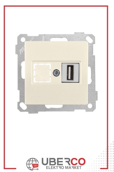 2100 455 0102Candela Mek+Tuş 1*USB Priz - KremCandela Mek+Tuş 1*USB Priz - Krem | MUTLUSAN{ubercoelektromarket}