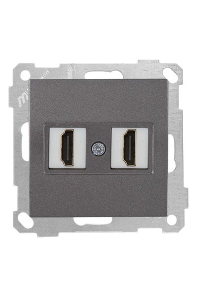 2100 458 0195Candela Mek+Tuş 2*Hdmı Priz - FümeCandela Mek+Tuş 2*Hdmı Priz - Füme | MUTLUSAN{ubercoelektromarket}