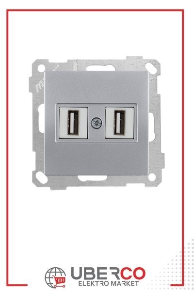 2100 456 0182Candela Mek+Tuş 2*USB Priz - İnoxCandela Mek+Tuş 2*USB Priz - İnox | MUTLUSAN{ubercoelektromarket}