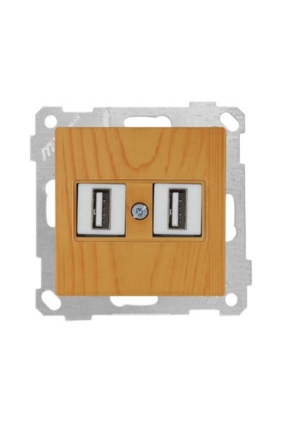 2100 456 0158Candela Mek+Tuş 2*USB Priz - MeşeCandela Mek+Tuş 2*USB Priz - Meşe | MUTLUSAN{ubercoelektromarket}