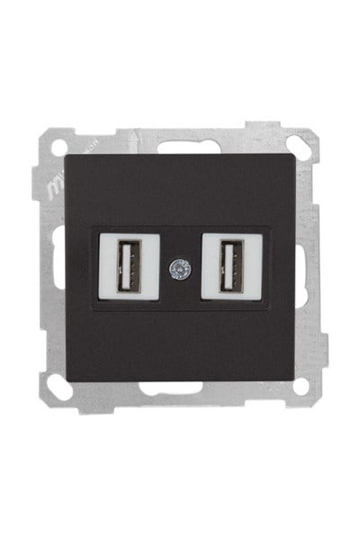 2100 456 0184Candela Mek+Tuş 2*USB Priz - SiyahCandela Mek+Tuş 2*USB Priz - Siyah | MUTLUSAN{ubercoelektromarket}